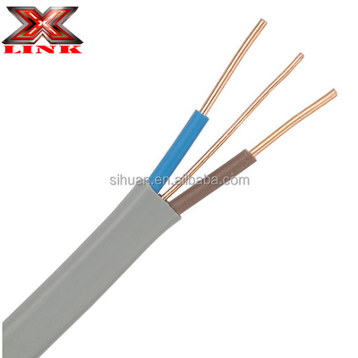 VDE 0281 Cavo di rame stratificato Materiale isolante in PVC Filato TPS Twin Earth