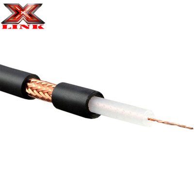 Cable coassiale RG213 a bassa attenuazione 50 Ohm con giacca in PVC e schermatura a treccia di rame nudo