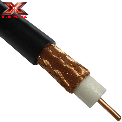 Cable coassiale RG213 a bassa attenuazione 50 Ohm con giacca in PVC e schermatura a treccia di rame nudo
