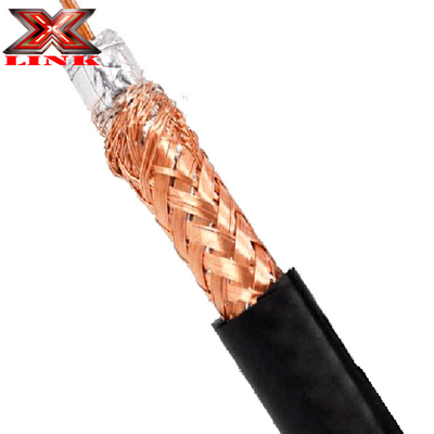 Cable coassiale RG213 a bassa attenuazione 50 Ohm con giacca in PVC e schermatura a treccia di rame nudo