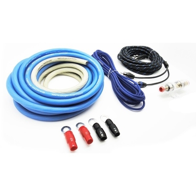 Completo kit di cablaggio dell'amplificatore per auto in rame OFC conforme alla specifica CEA-2015 degli Stati Uniti 0GA AWG