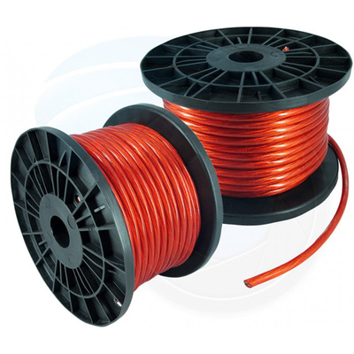 Conduttore in alluminio rivestito di rame Cavo di alimentazione audio per auto flessibile con isolamento in PVC 0 4 8 Gauge in qualsiasi colore