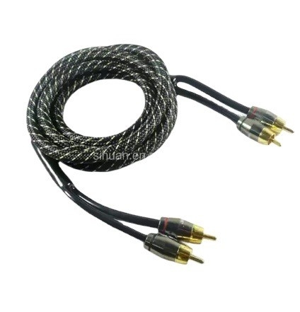 5m Gold Connector CCA Conductor Audio bulk RCA Cable For Car Home System Audio integrazione