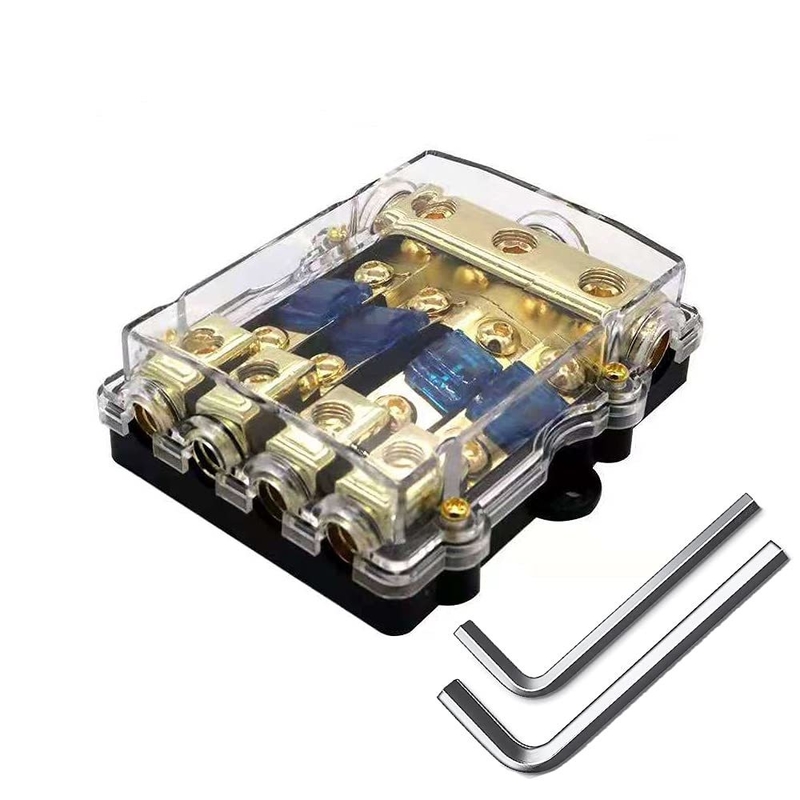 Compatto 12V Mini ANL AFS Fuse Holder per Car Boat Audio System connettori placcati in oro