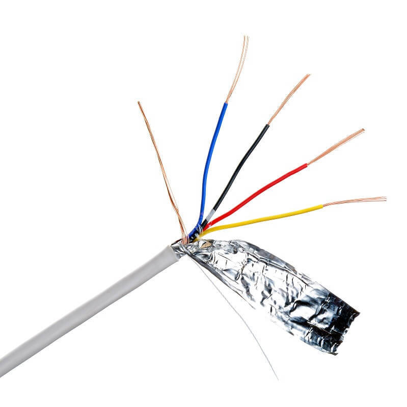 Cable di allarme antincendio 24AWG di PVC isolato in rame multi-core 4 core per sistemi di sicurezza