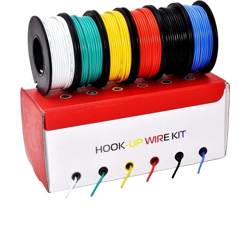 22AWG 1015 Cavo di collegamento in rame in scatola 600V strato EN5075-2014 UL 1007/1015 Standard