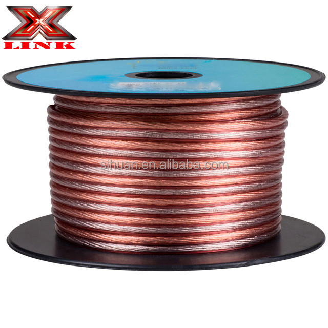 Cable per altoparlanti AWG con connettore in oro di calibro 16 per sistemi audio non blindati