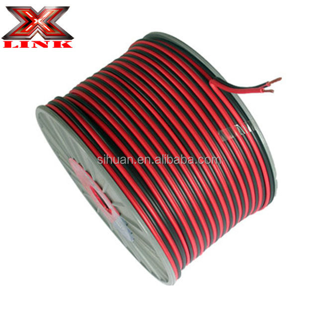 Flessibile 12ga OFC Copper Audio Speaker Wire con Jacket PVC morbido e connettore oro