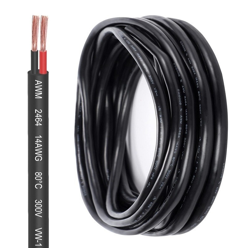 14 Gauge 2/3 Cordone in PVC a conduttore di rame a fili per illuminazione a strisce a LED e automotive