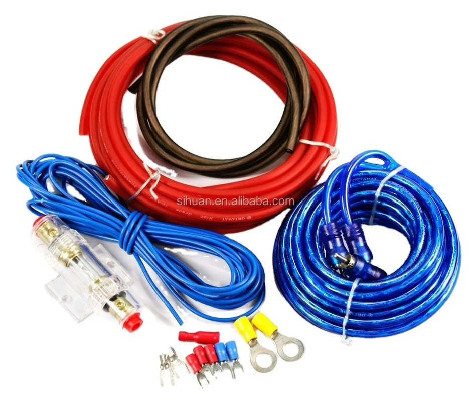 Kit di cablaggio dell'amplificatore/subwoofer ad alta corrente OFC 4 Gauge