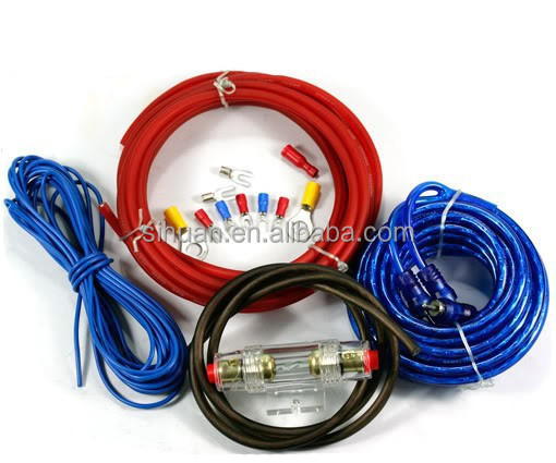 Kit di cavi RCA a doppia schermatura per amplificatori audio professionali per auto