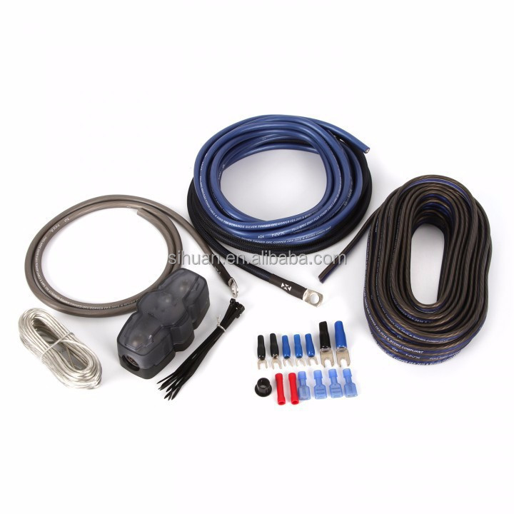 Kit di cavi per amplificatori audio per auto in PVC isolato 8AWG con accessori a un costo accessibile