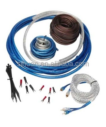 Kit di cavi per sistemi audio per auto all'avanguardia con giacca di PVC morbida e 4 fili RCA