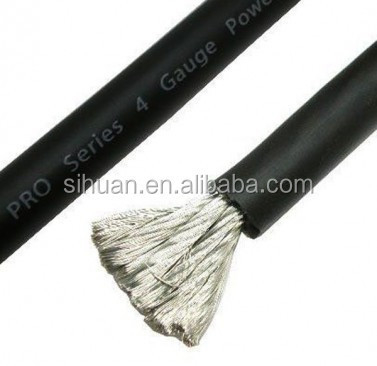 Flessibile Traslucido Blu Rosso 1/0 GA AWG Cavo di alimentazione per l'installazione dell'amplificatore audio auto