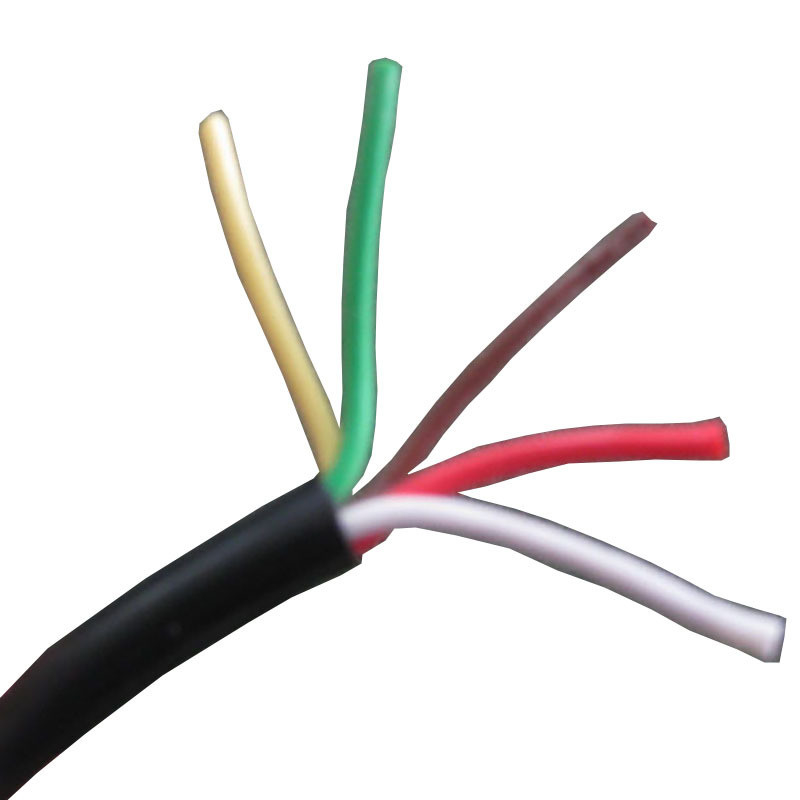 Isolamento in PVC 14 Gauge 5 Conductor Trailer Wiring Extension per RV e Automotive