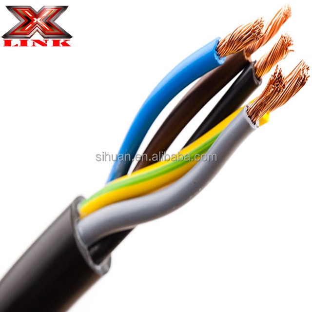 BS6500 Standard 7 Core PVC Stranded Copper Wire Electric Trailer Track Wire Per Industria