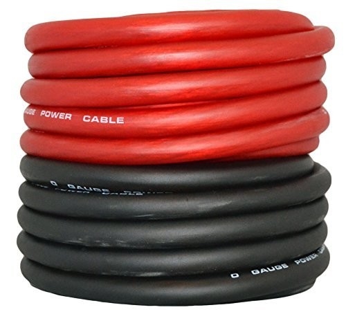 Cavo di alimentazione per amplificatore audio per auto di calibro 0 con giacca in PVC resistente e conduttore di rame