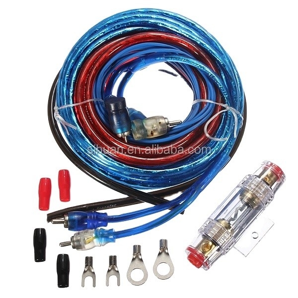 Cable personalizzabile colore CCA 4 Gauge Car Audio Cable Kit per l'amplificazione di potenza bassa tensione