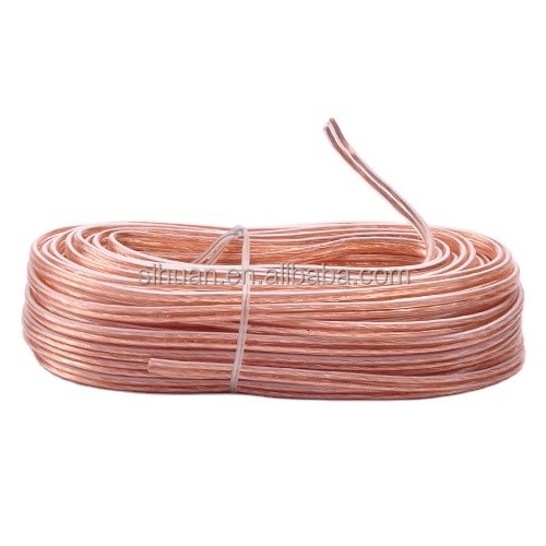 Solid 16 Gauge Copper Wire Flat Speaker Cable For Home Audio Speaker Amplificatore