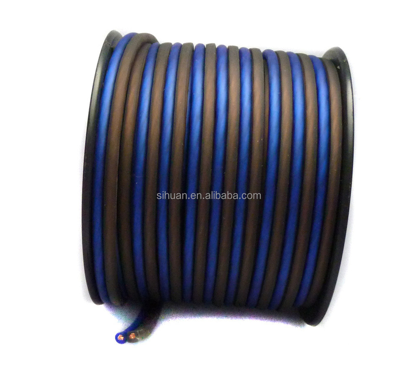 14 16 ga AWG calibro cavo altoparlante a coppia contorta per apparecchiature audio per auto in blu nero