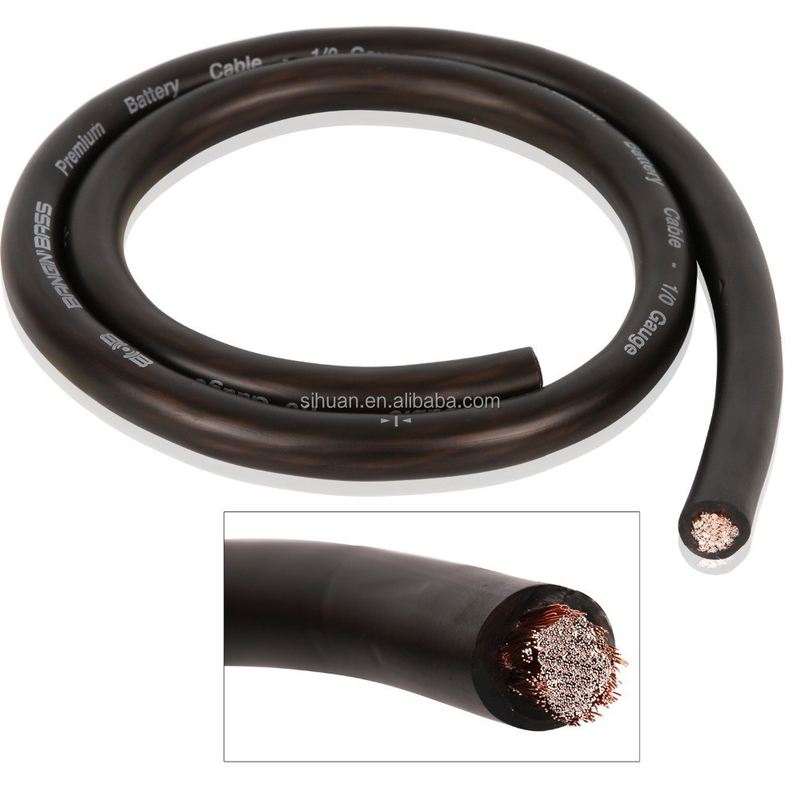 Numero di conduttori personalizzato Giacca in PVC morbido Amplificatore auto Installazione filo di alimentazione 4/8 calibro
