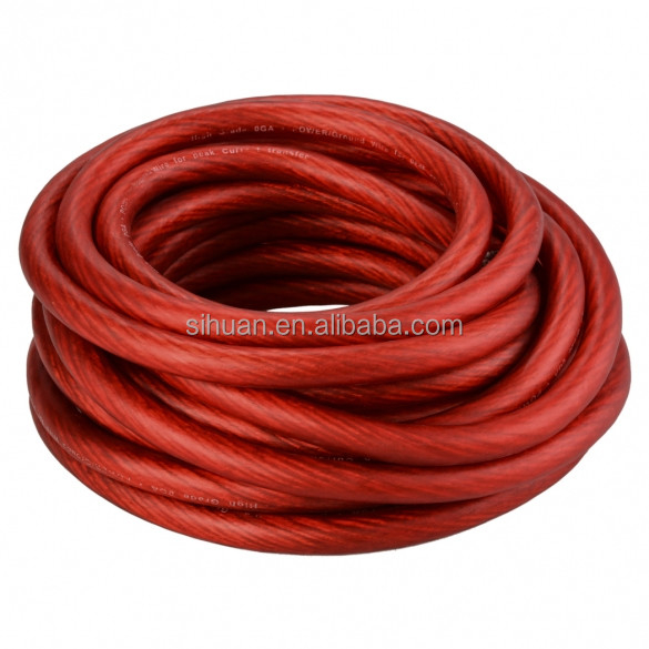 0 Gauge Car Power Cable Wire for Customers' Demand PVC Isolation Material e CCA/OFC/Copper Conductor